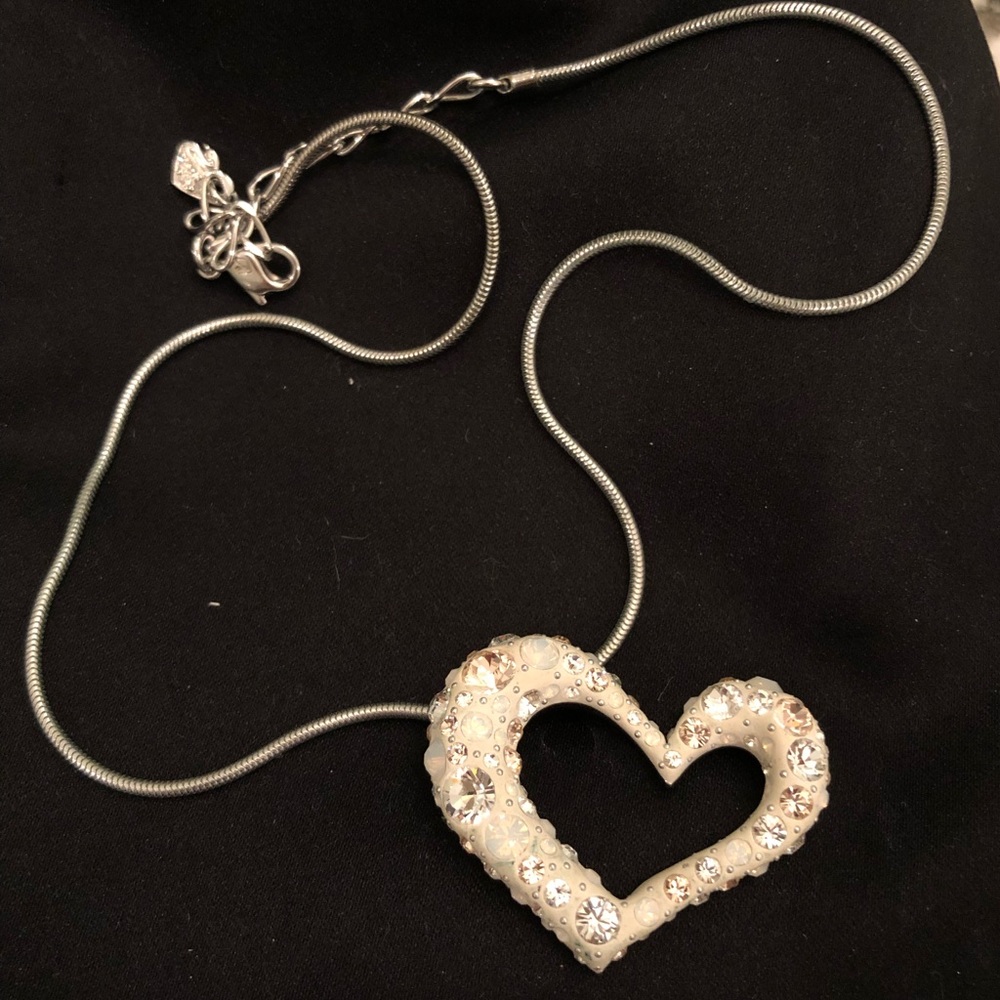 Swarovski 3D heart necklace